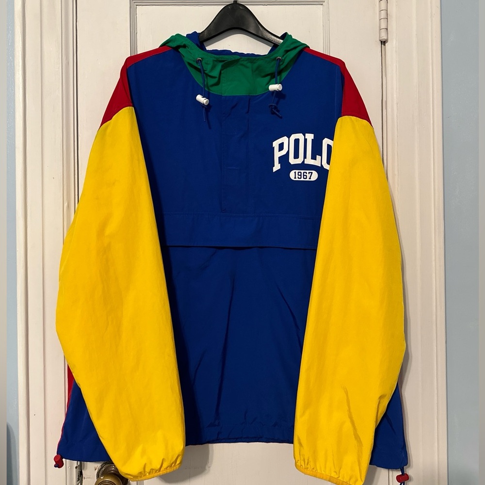 Polo Ralph Lauren Color Block Pullover Windbreaker.
